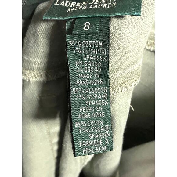 Ralph Lauren Jeans Straight High Waist Stretch Womens 8 Normcore Casual Preppy - Picture 7 of 9